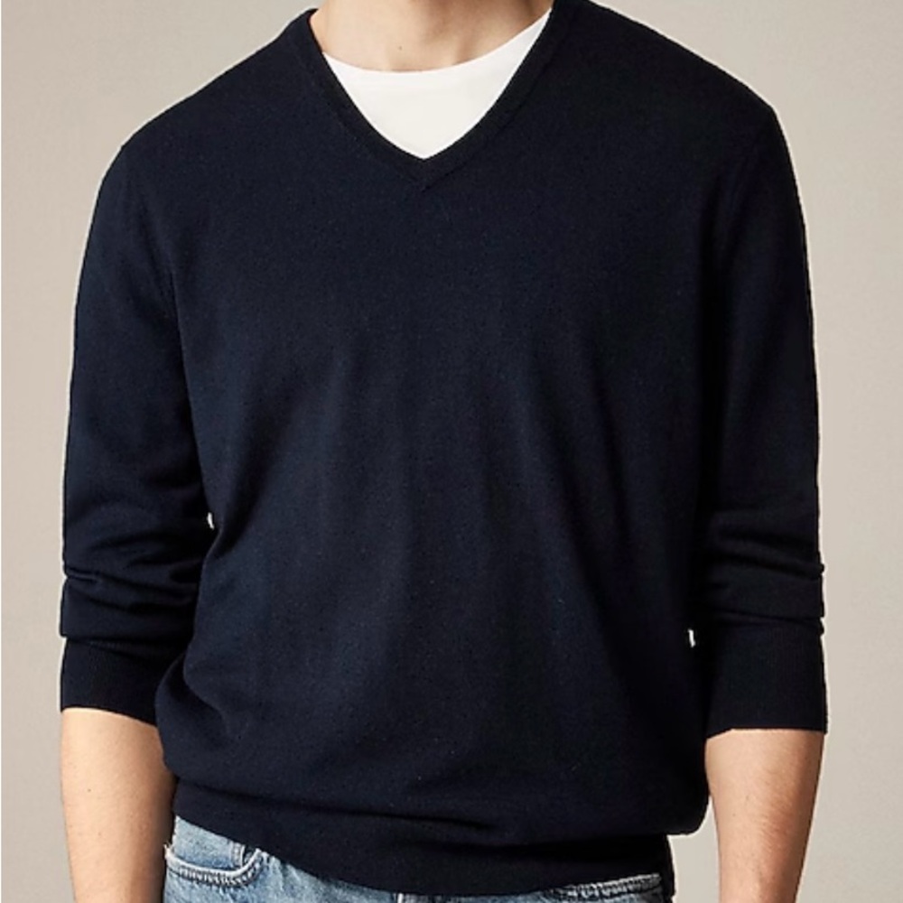 J.Crew Men’s Merino Wool V-Neck Sweater